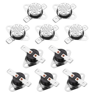 uxcell KSD301T[X^bg 45°C/113°F 10A ʏ N.C XibvfBXNxXCb` }CNg I[u R[q[[J[p 10 oPCgf