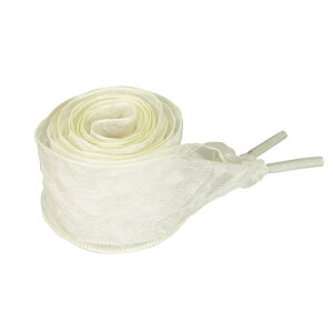 Elerevyo Flat Snow Yarn Shoelaces Wrinkle Texture Wide Shoe Laces for Sneakers Skate Shoes Boots Sport Shoes 1 Pair Light Yellow 160cm/63.0