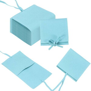 uxcell 20�̃}�C�N���t�@�C�o�[��΃|�[�` ��΃M�t�g�o�b�O�l�b�N���X�C�������O�p�̃~�j��΃p�b�P�[�W���O�o�b�O ���C�g�u���[
