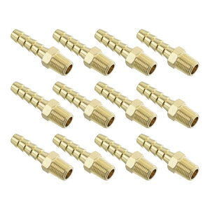 uxcell �^�J�z�[�X�o�[�u�t�B�b�e�B���O12�� 1/4" Barbx1/8" N PT���X�^�J�o�[�u�p�C�v�t�B�b�e�B���O ���R����C�p