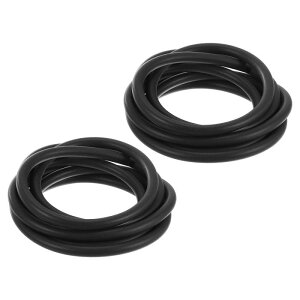 uxcell �V���R���t�H�[���V�[���X�g���b�v 2�� ���a8mm(0.31") ����2m(6.56�t�B�[�g) �ی^�\���b�h�E�F�U�[�X�g���b�s���O�X�|���W�S���o�[ �h�A�� DIY �K�X�P�b�g �����ԗp ��