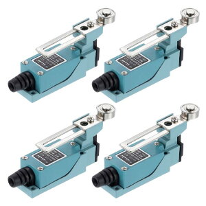 uxcell �u�����E�X�C�b�` 5A/250VAC 0.4A/115V DC ���[�^���[�����\�ȃ��[���[���o�[�A�[�����E�X�C�b�` ME-8108 CNC�~�� 3D�v�����^�[ �h�A�X�C�b�` 4��