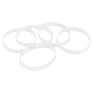 uxcell 20�� �V���R�[���S���o���h 5mm x 35.5mm �S���o���h�����O �P�[�u���^�C ���͂Ȓe���o���h �R�[�h���b�s���O�o�b�O���b�v�p ����~�� �z���C�g