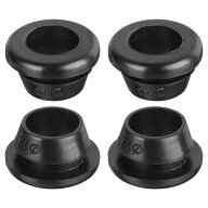 uxcell 10個入りラバーグロメット 12mm 取り付け径 10mm 内径ラバーホールプラグ ファイアウォールケーブ…