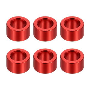 PATIKIL M6�A���~�X�y�[�T�[ 6�� �����X�y�[�T�[�A���~�j�E��6.2mm ID x 10mm OD x 6mm L �A���~�X�y�[�T�[�X�N�����[�X�^���h�I�t���E���h 1/4�܂���M6�X�N�����[�{���g�p �ԐF