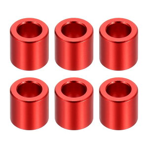 PATIKIL M6A~Xy[T[ 6 Xy[T[A~jE6.2mm ID x 10mm OD x 10mm L A~Xy[T[XN[X^hItEh 1/4"܂M6XN[{gp ԐF