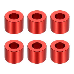 PATIKIL M6�A���~�X�y�[�T�[ 6�� �����X�y�[�T�[�A���~�j�E��6.2mm ID x 12mm OD x 10mm L �A���~�X�y�[�T�[�X�N�����[�X�^���h�I�t���E���h 1/4�܂���M6�X�N�����[�{���g�p �ԐF