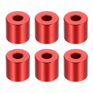 PATIKIL M6�A���~�X�y�[�T�[ 6�� �����X�y�[�T�[�A���~�j�E��6.2mm ID x 15mm OD x 15mm L �A���~�X�y�[�T�[�X�N�����[�X�^���h�I�t���E���h 1/4�܂���M6�X�N�����[�{���g�p �ԐF