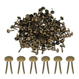 PATIKIL 4.5 x 8 mm ミニブ ラッド ペーパークラフト用 300個入り ブロンズ色