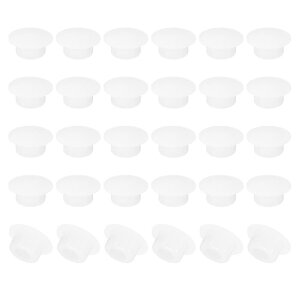 PATIKIL 8.5mm���a �V���R�������E���h�X�i�b�v 40���� �^�C�v���b�N�Ƌ�p�z�[���v���O�{�^�� �����G�b�W�A�[�N�ی�J�o�[ 8-8.5mm ���ɓK�� �V�[���o���N�w�b�h�V�����_�[�p ����