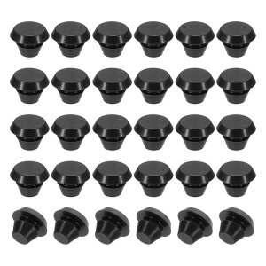 PATIKIL 5mm���a �V���R�������E���h�X�i�b�v 30�Z�b�g �^�C�v���b�N�Ƌ�p�z�[���v���O�{�^���ی�J�o�[�L���b�v�w�b�h 2.5-5mm�z�[���ɓK�� ��