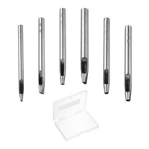 uxcell 6�Z�b�g �I�[�o���z�[���p���` 2mm 3 mm 4mm ��v�p�������J�b�^�[�L�b�g �p�^�p���`�_�C �Y�f�|�� �v�p�p���`�H�� �L�����o�X�X�g���b�v�x���g ���v�o���h �v�׍H DIY�H��