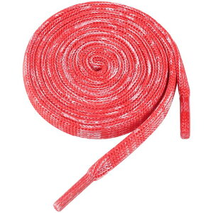 Elerevyo Flat Colorful Shoelaces Gradient Colors Shoe Laces for Boots Sneakers 2 Pairs Red 100cm/39.37"