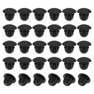 PATIKIL 6mm���a �V���R�������E���h�X�i�b�v 30�Z�b�g �^�C�v���b�L���O�Ƌ�p�z�[���v���O�{�^�� �A�[�`�`�� �ی�J�o�[ 6-6.5mm ���ɓK�� ��