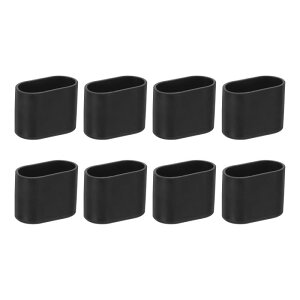 uxcell 8�Z�b�g�̈֎q�r�L���b�v 9/16x1-3/16 PVC���̊���~�߃t���A�v���e�N�^�[ �ȉ~�`�̈֎q�r�J�o�[ �Ƌ�p ���F