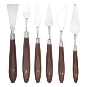 uxcell 6���Z�b�g�p���b�g�i�C�t 17.1/16.9/18.6/18.9/20.5/21.8cm �X�e�����X���t���L�V�u���p���b�g�i�C�t �v���X�`�b�N�n���h���t�� �X�N���[�s���O ���G�A�N������p