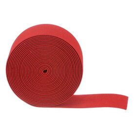 uxcell 縫製ゴムバンド 幅広フラットニット 伸縮性ゴムコード DIYプロジェクト アート＆クラフト用 幅50 mm 5 M レッド 5個