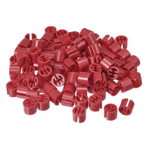 uxcell 150̗mnK[}[J[̋󔒃^O 3.5mm̃bhɓKߗރTCYnK[Nbv ߗނ̃J[R[fBOx ԐF