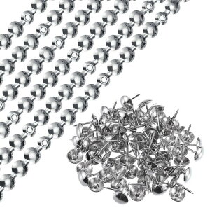 uxcell 6�Z�b�g�̃A�b�v�z���X�^���[�^�b�N�X�g���b�v 1���[�g���̌���̂��鑕���p�B�g���� �\�t�@ �w�b�h�{�[�h �֎q �Ƌ�p�̃A�b�v�z���X�^���[�l�C���i11mm�V���o�[�j