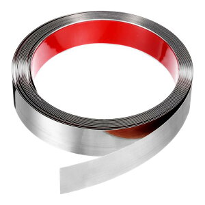 uxcell 19.7ft x 1.18 �E�H�[���g���� �s�[�����X�e�B�b�N ���[���f�B���O �g�����t���[�� ���Ȑڒ� �X�e�����X�X�`�[�� �~���[�t�B�j�b�V�� ���^���X�g���b�v �g���� �ǃp�e�B�I���L���r�l�b�g