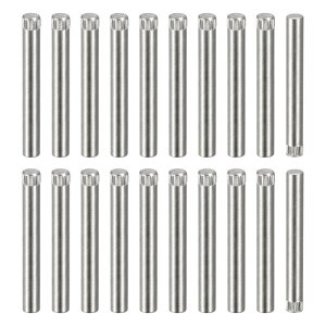 uxcell 6.1x50mm 304�X�e�����X�X�`�[���_�E�G���s�� 80�� �m�u�t���t���b�g�ʖʎ��G���h�_�E�G���s�� �V�����h���J���s���ʒu���߃_�E�G���T�|�[�g�x�b�h�V�F���t�y�O�T�|�[�g�V�F���t�Œ�