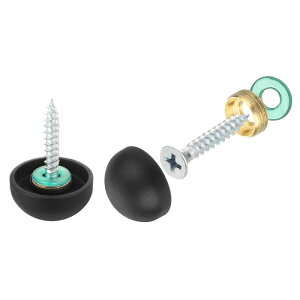 uxcell 4Zbg̃~[XN[ƃLbv 20mm304XeXX`[Jo[lC Ǌ|ŔL̎tpn[hEFA F