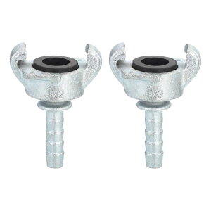 uxcell 2�Z�b�g�̃G�A�z�[�X�t�B�b�e�B���O �`���[�u�O�a1/2"�i12mm�j�ɓK�� �������b�L���ꂽ���S��2���O �X�g���[�g�X���[�V�J�S�t�B�b�e�B���O �p�C�v�ڑ��p