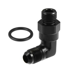 uxcell �R���|���v���[���A�_�v�^�[ �X�C�x���R���t�B�b�e�B���O�A�_�v�^�[ O�����O�t �ԗp �A���~�j�E������ 90�x 6AN�t���A-6AN ORB�|�[�g�I�X �u���b�N