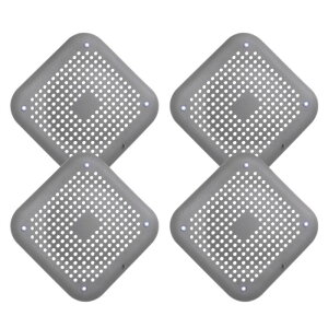 uxcell 4�Z�b�g �V�����[�h���C���w�A�L���b�`���[ �X�N�G�A�h���C���J�o�[ �V���R���X�g���[�i�[ �V�����[�L�b�`���o�X���[���p�A�N�Z�T���[ �O���[