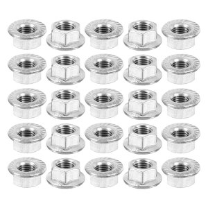 uxcell M12x1.5mm MUMUttWZpbNibg 25 304XeX| ~߃gbNZptWibg S˂ 邢dグ Vo[