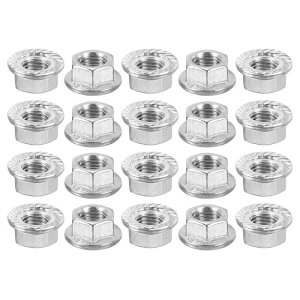 uxcell M10x1.25mm Z[VttWZpbNibg 20Zbg 304XeX| ~߃gbNZptWibg tXbh 邢dグ Vo[