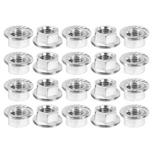 uxcell M10x1.5mm MUMUttWZpbNibg 20 304XeX| ~߃gbNZptWibg S˂ 邢dグ Vo[