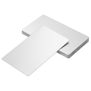 uxcell 󔒃^h XeX| V[gJ[h DIY J[h[ U[p Vo[ 85 x 50 x 0.5 mm 10