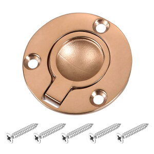 uxcell �t���b�V�������O�v�� 1.97�C���`×1.97�C���` �X�e�����X�X�`�[�������E���h���ߍ��݃h�A�v�� �Ƌ� �{�[�g �u�����Y�F �l�W�t��