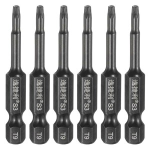 uxcell 6�{�� �h���C�o�[�r�b�g T9 �g���N�X�r�b�g �g���N�X�� �Г� �Z�p��6.35mm ����50mm ���C S3�| ���l�W �d�� �蓮�h���C�o�[�p ��