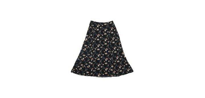 楽天市場】Allegra K aラインスカート ひざ丈 花柄 リーブプリント  