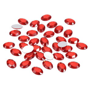 uxcell 500̑ȉ~`tbgobNANCXg[ 18x13 mm J {V CXg[ WFX i ߑ fR[V ԐF