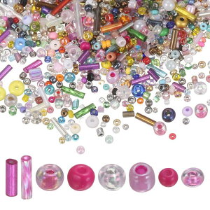 uxcell 5000�� ���F�K���X�V�[�h�r�[�Y 1.5-6mm �~�j �X�p�b�T�[�r�[�Y DIY�N���t�g�p �C�������O �l�b�N���X �u���X���b�g ��ΐ��� ���F