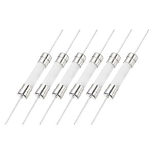 uxcell 6Pcs 250V �����[�h�q���[�Y 6x30mm �~�j�X���[�u���[�Z���~�b�N�q���[�Y LCD�e���r �Ɠd �d�q�@��p(T12A)