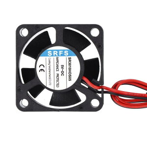 uxcell 3010�t�@�� 30mm×10mm 1-1/5�C���` 5V���^�v���X�`�b�N��p�t�@�� 2�s�� PC�P�[�X�p CPU�q�[�g�V���N 3D�v�����^�[ �f�X�N�g�b�v��p ���[�^�[ �T�[�o�[(1��)