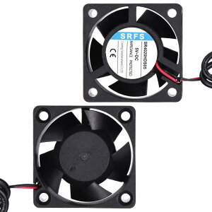 uxcell 4020�t�@�� 40mm×20mm 1-3/5�C���` 5V���^�v���X�`�b�N��p�t�@�� USB�Ή� �R���s���[�^ PC�P�[�X CPU�q�[�g�V���N 3D�v�����^ �f�X�N�g�b�v��p ���[�^�[ �T�[�o�[�p(2����)