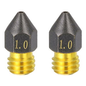 uxcell 2�Z�b�g 1mm MK8�^�J�m�Y�� M6�l�W PTFE�R�[�e�B���O�m�Y���L�b�g 3D�v�����^�[�A�N�Z�T���[ �����Ή� ��[�s�� �ϖ��Ր� MK3S Mini 3D�v�����^�[�z�b�g�G���h�����p�`�b�v