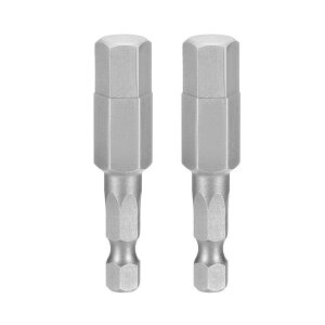 uxcell �Z�p�h���C�o�[�r�b�g 2�Z�b�g 3/8 SAE 1/4 �Z�p�V�����N ����2(50mm) S2�| ���C�t�� �C���p�N�g�h���C�o�[�p �H�Ɨp�Z�p�d���h���C�o�[�r�b�g �O���[