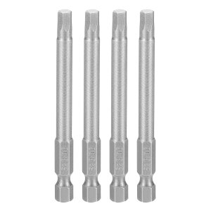 uxcell �Z�p�h���C�o�[�r�b�g 4�{�Z�b�g 3/16 SAE 1/4 �Z�p�V�����N ����3�C���`(75mm) S2�| ���Εt�� �C���p�N�g�h���C�o�[�p �H�Ɨp�O���[�h �Z�p�d���h���C�o�[�r�b�g �O���[