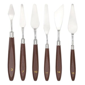 uxcell 6���g�p���b�g�i�C�t�Z�b�g 17/19/19.6/21.4/20.5/21.8cm �X�e�����X���_��̂���p���b�g�i�C�t�ƃv���X�`�b�N�n���h�� �X�N���C�s���O ���G�A�N������p