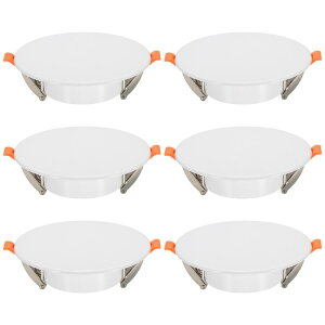 uxcell 6�Z�b�g 135mm/5.3�C���` �ی^�V�[�����O�J�o�[�v���[�g LED�_�E�����C�g�p�z�[���g���� �ǌ��p�X�v�����O�}�E���g�����p�t���b�g�L���b�v �A�N�Z�X�p�l�� 3.3-4.9�C���`�V�[�����O�E��