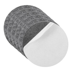 uxcell 6���Z�b�g �����v�x�[�X�t�F���g ���a7�C���`(��178mm) ����2mm �S���� �ی^�\�t�g�t�F���g �Ƌ�p����~�߃p�b�h �Ǐ����E�e�[�u�������v�EDIY�N���t�g�p �O���[