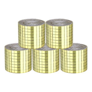 uxcell 9600�� �~���[���U�C�N�^�C�� 5×5mm �����` �K���X�� �S���� �f�B�X�R�{�[���~���[ �^�C���X�e�b�J�[ DIY�N���t�g ���� �A�[�g�R���[�W�� �J�[�h�쐬�p ��