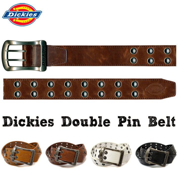 楽天市場 ベルト Dickies ダブルピンベルト 40mm カット可 ディッキーズ 合成皮革 メンズ ベルト アンティーク ロゴ バックル バッグ おしゃれ雑貨のuyunii