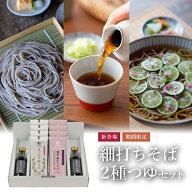 【8/31までP5倍】細打ちそば2種つゆセット 8袋入+つゆ2本(約16食)新登場！贅沢細打ちそばとほっそり細そ…